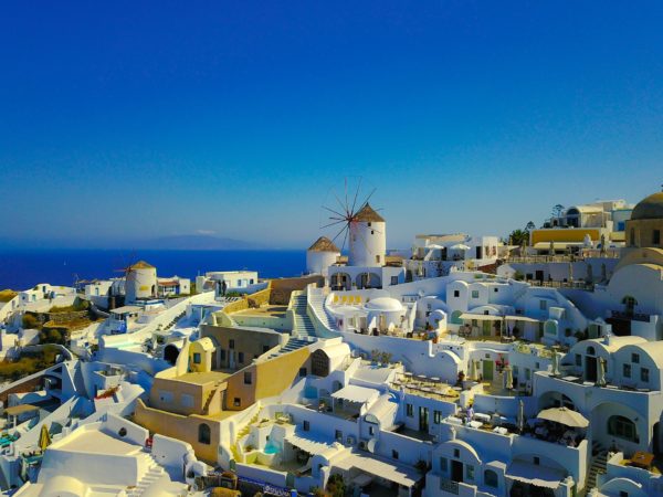 Santorini Windmills